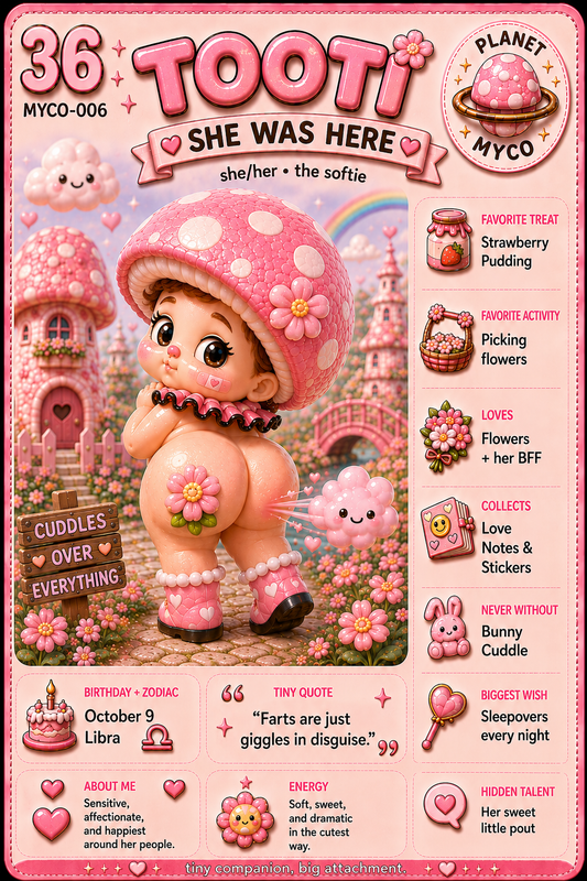 Tooti ✧ Pocket Pal Bag Charm | Planet Myco ♡