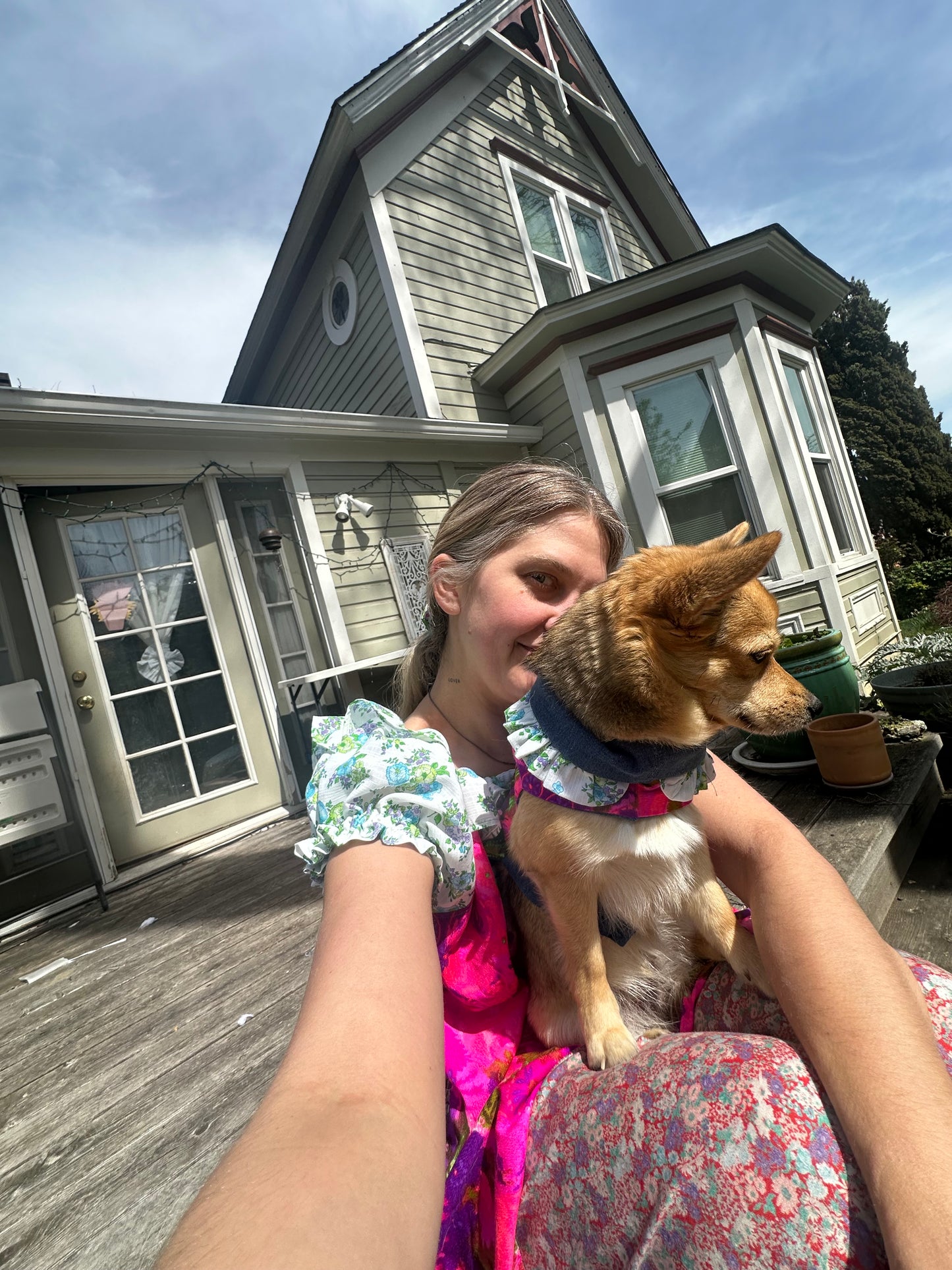 Twining Ruffles: Matching Dog & Human Dress Set 🐶💖👽