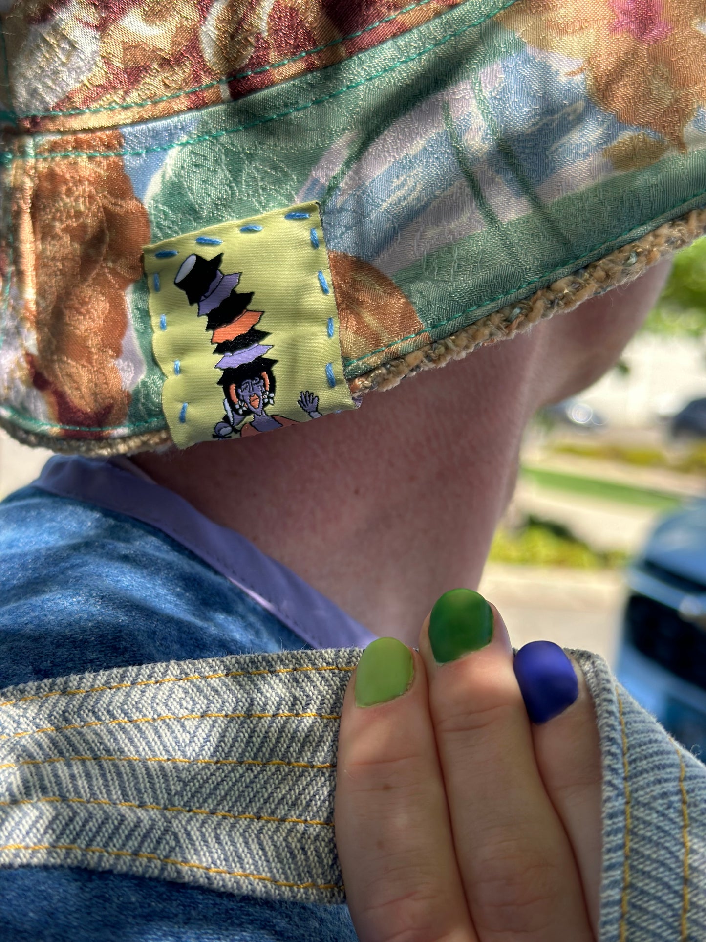 Meadow Daydream Bucket Hat | Reversible Handmade ~ 22” Medium