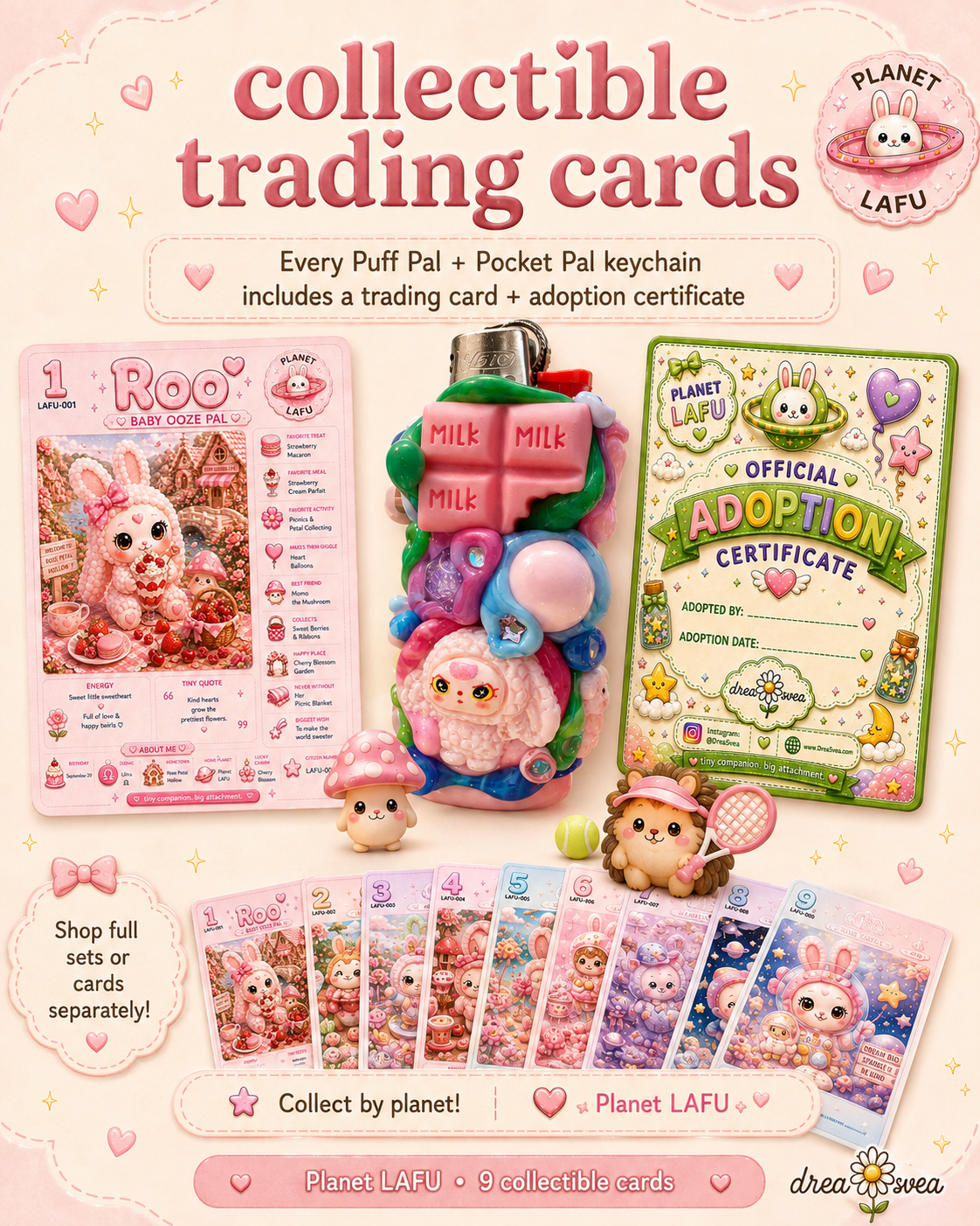 Planet LAFU Trading Cards ✧ Collect All 9