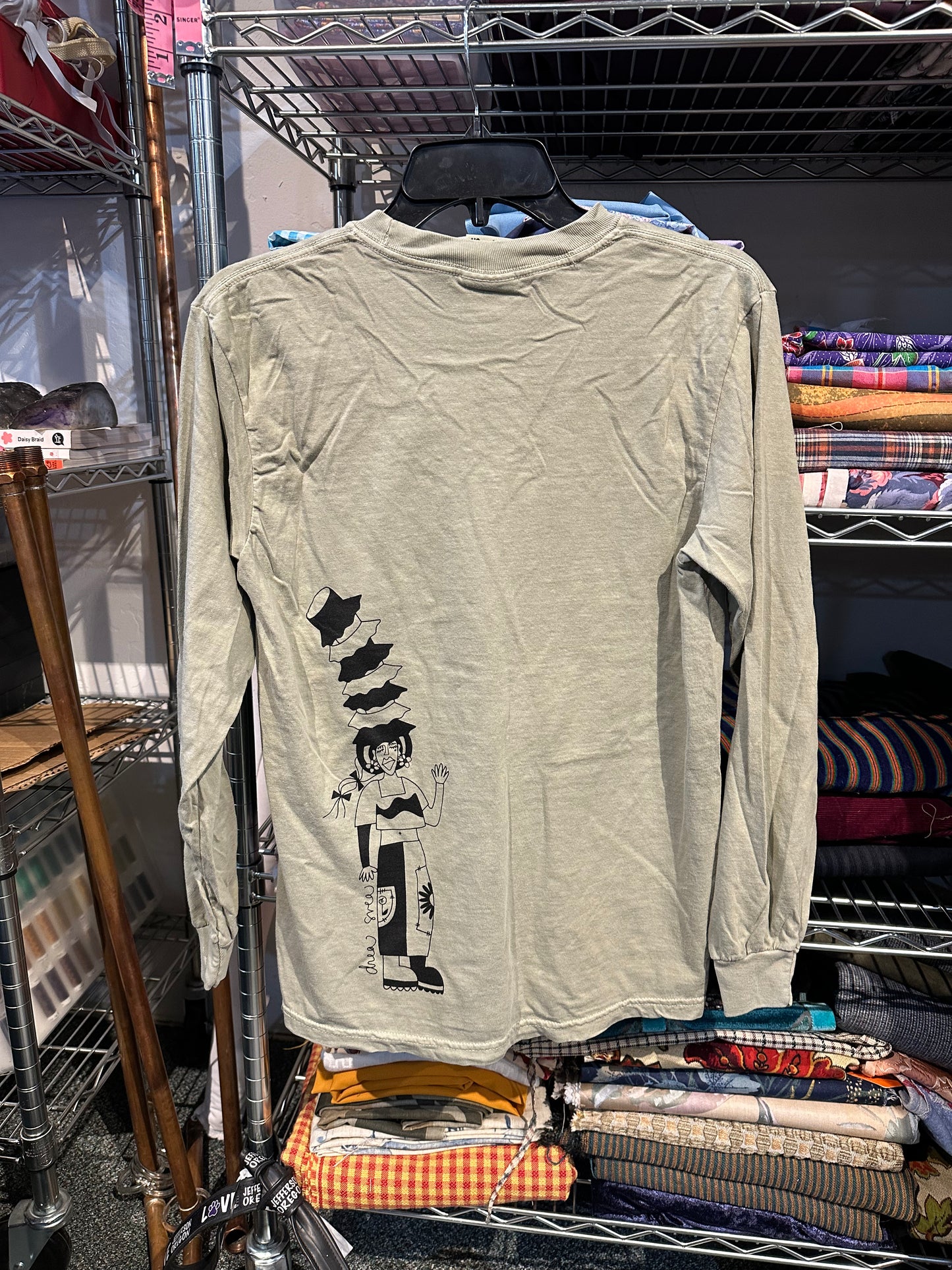 OOAK ~ Small Khaki Long Sleeve