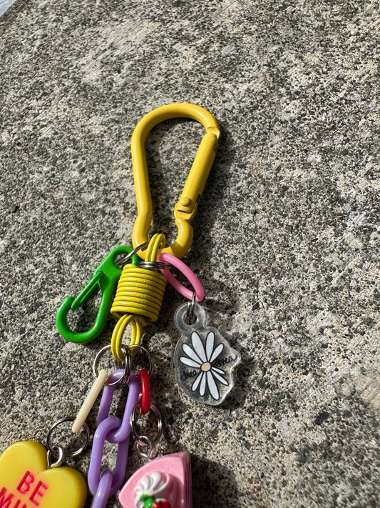 Sugar Crush Pocket Pal colorful clasp and Drea Svea flower charm detail