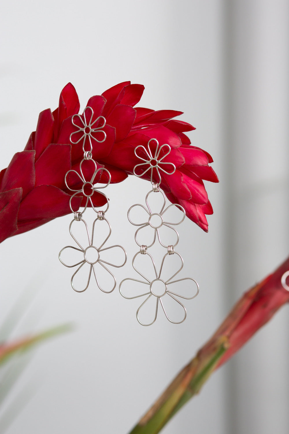 Triple Daisy Studs