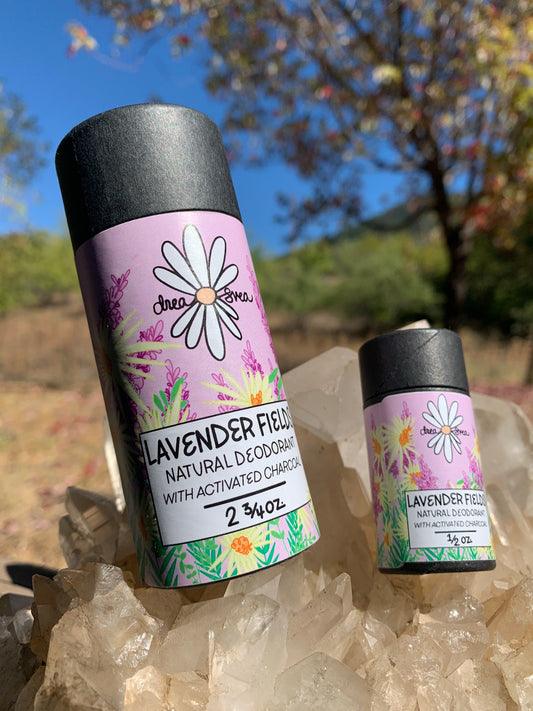 LAVENDER FIELDS WITH ACTIVATED CHARCOAL ~ Natural Deodorant