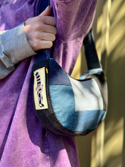 Blue Jean Baby Queen | Upcycled Denim Shoulder Bag 👖