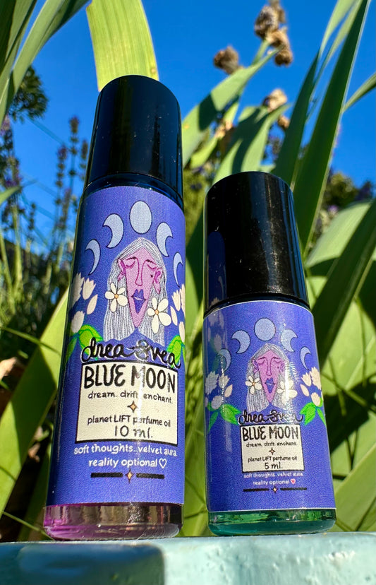 Blue Moon | Botanical Perfume Oil Roller ~ Jasmine + Blue Lotus
