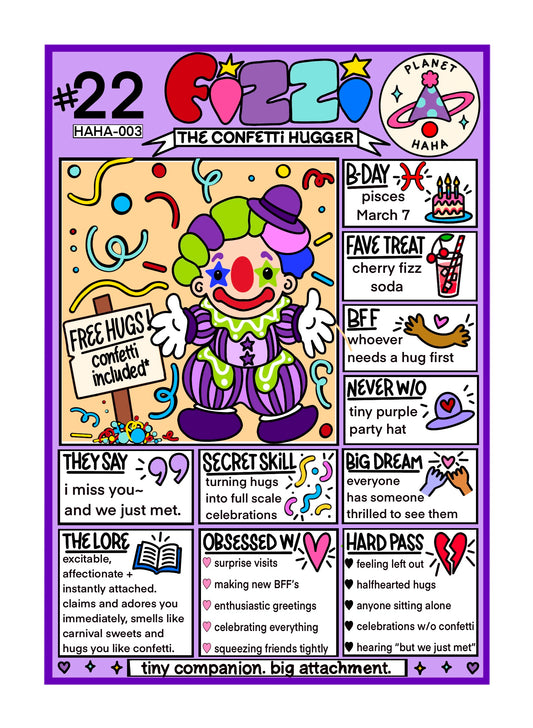 Fizzi ✦ Planet HAHA collectible trading card