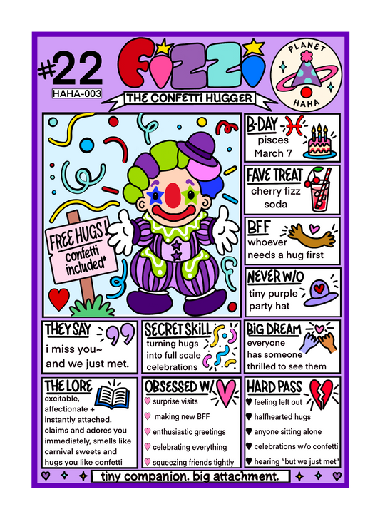Fizzi ✦ Planet HAHA collectible trading card