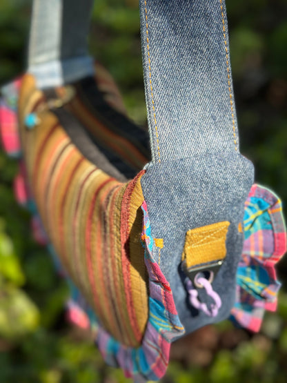 Hazel Jean Wilder | Upcycled Denim Shoulder Bag 💼