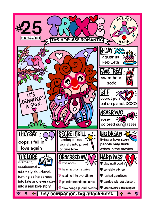 Trixie ✦ Planet HAHA collectible trading card