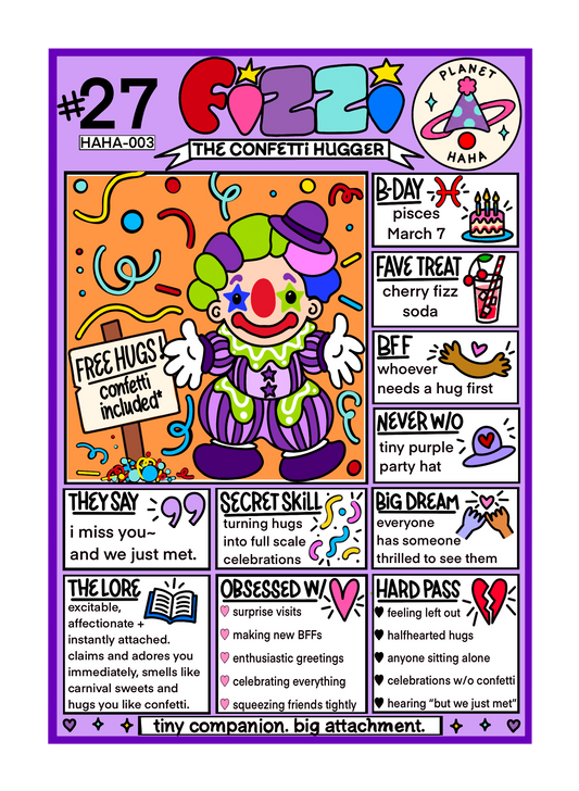 Fizzi ✦ Planet HAHA collectible trading card