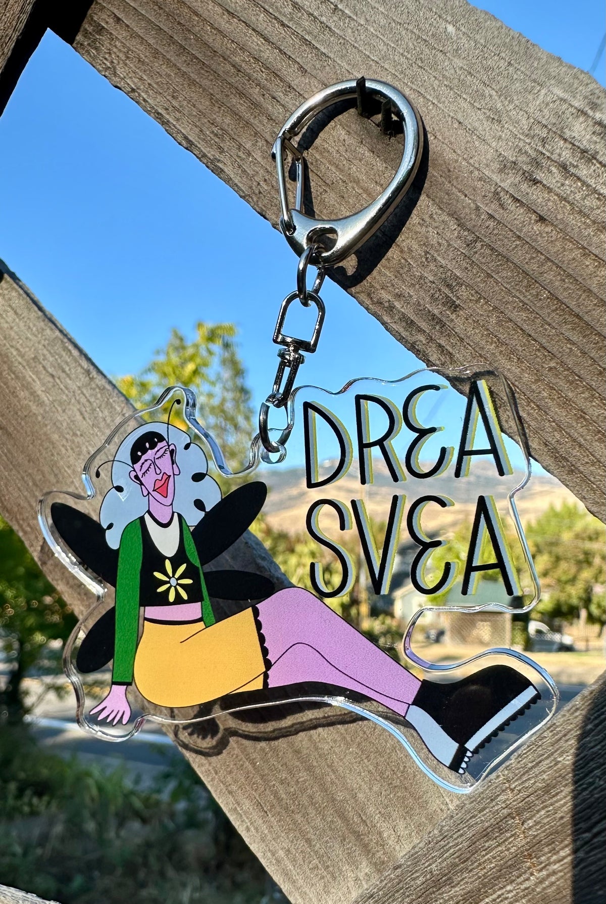 Flutterby Girl ✧ Drea Svea Acrylic Keychain ♡