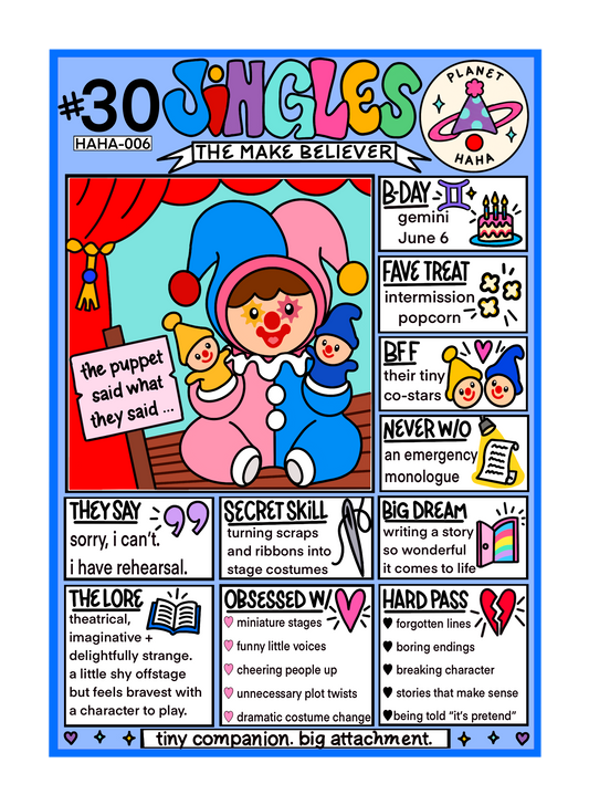 Jingles ✦ planet HAHA collectible trading card