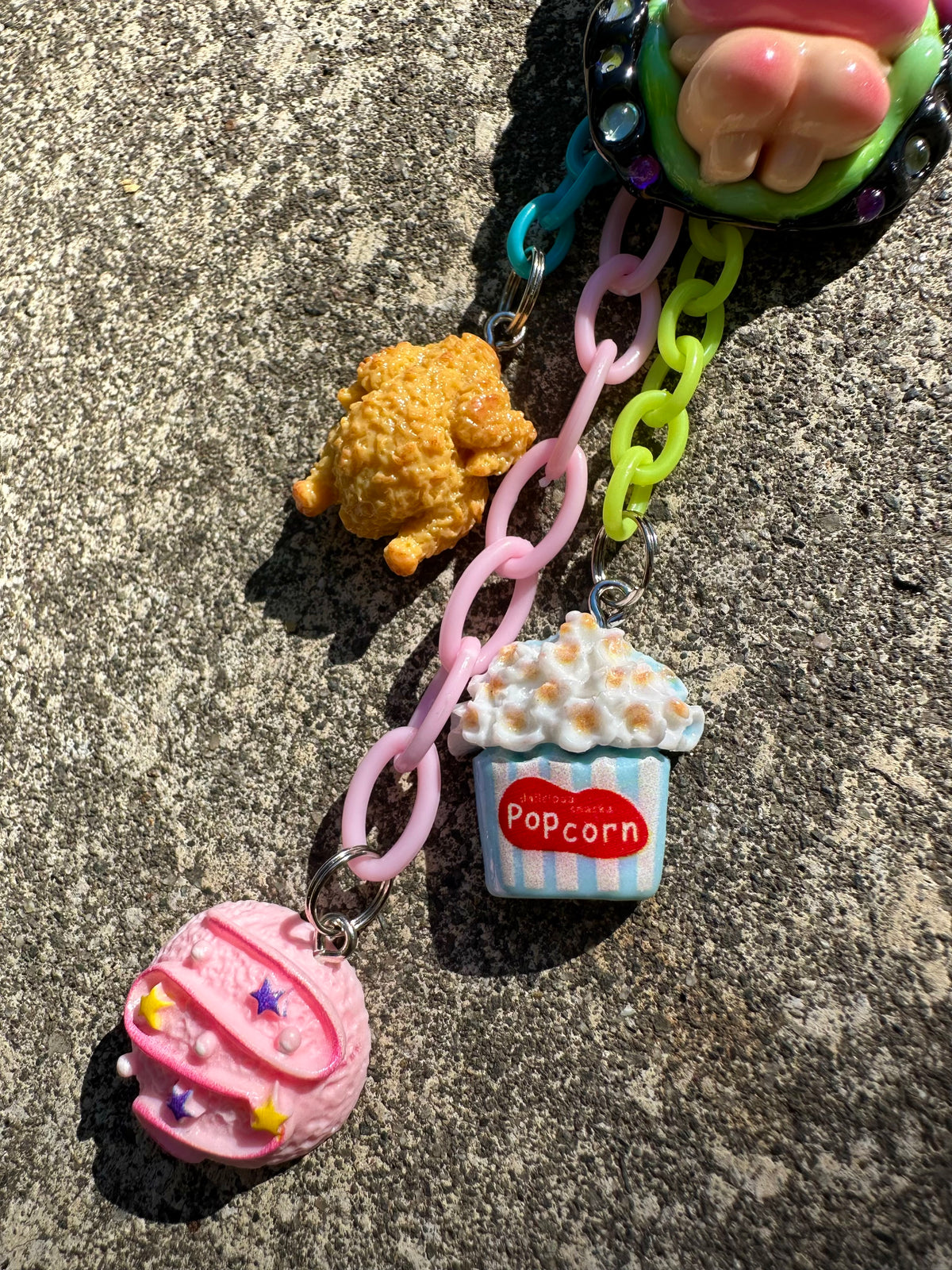 Handmade one-of-a-kind Peachi from Planet MYCO Pocket Pal bag charm by Drea Svea