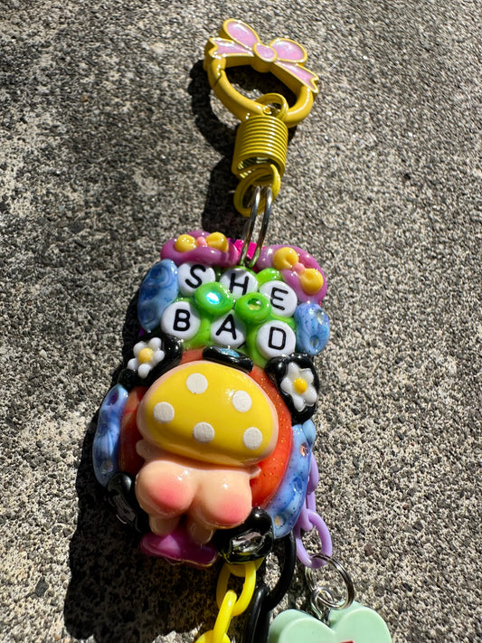 Handmade one-of-a-kind Booti from Planet MYCO Pocket Pal bag charm by Drea Svea