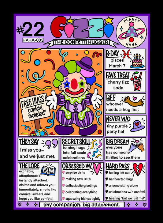Fizzi ✦ Planet HAHA collectible trading card