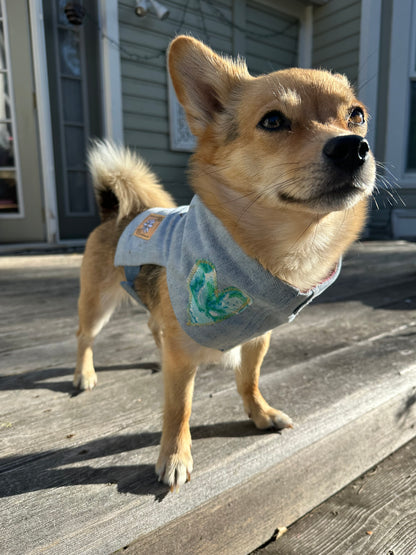 DRE DOG Reversible Crop Top w/Appliqué ~ Small