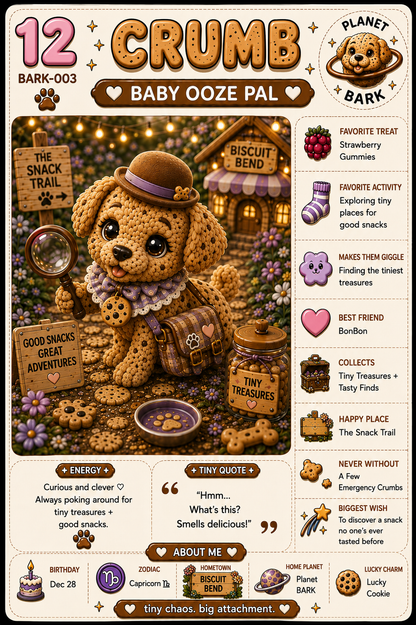 Buzzin ✧ Pocket Pal Bag Charm | Crumb ~ Planet BARK ♡