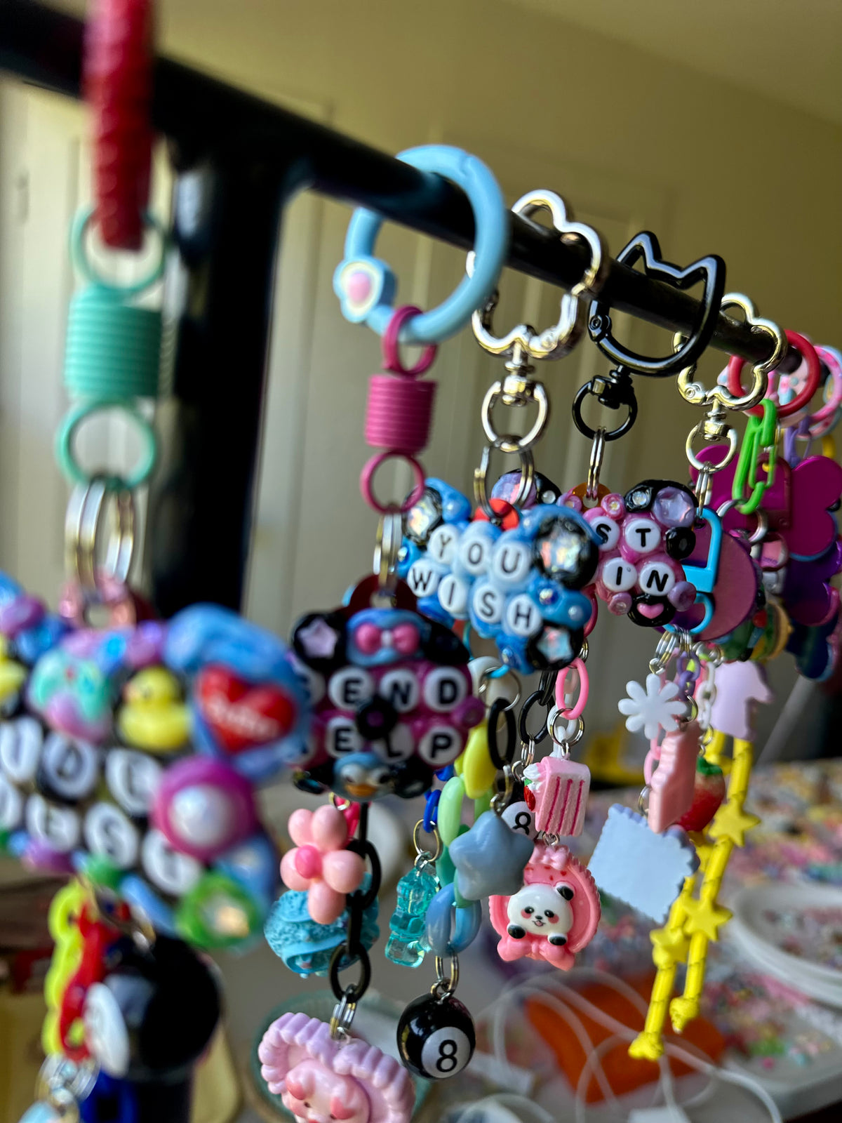 Handmade one-of-a-kind Lost Again Pocket Pal bag charm by Drea Svea