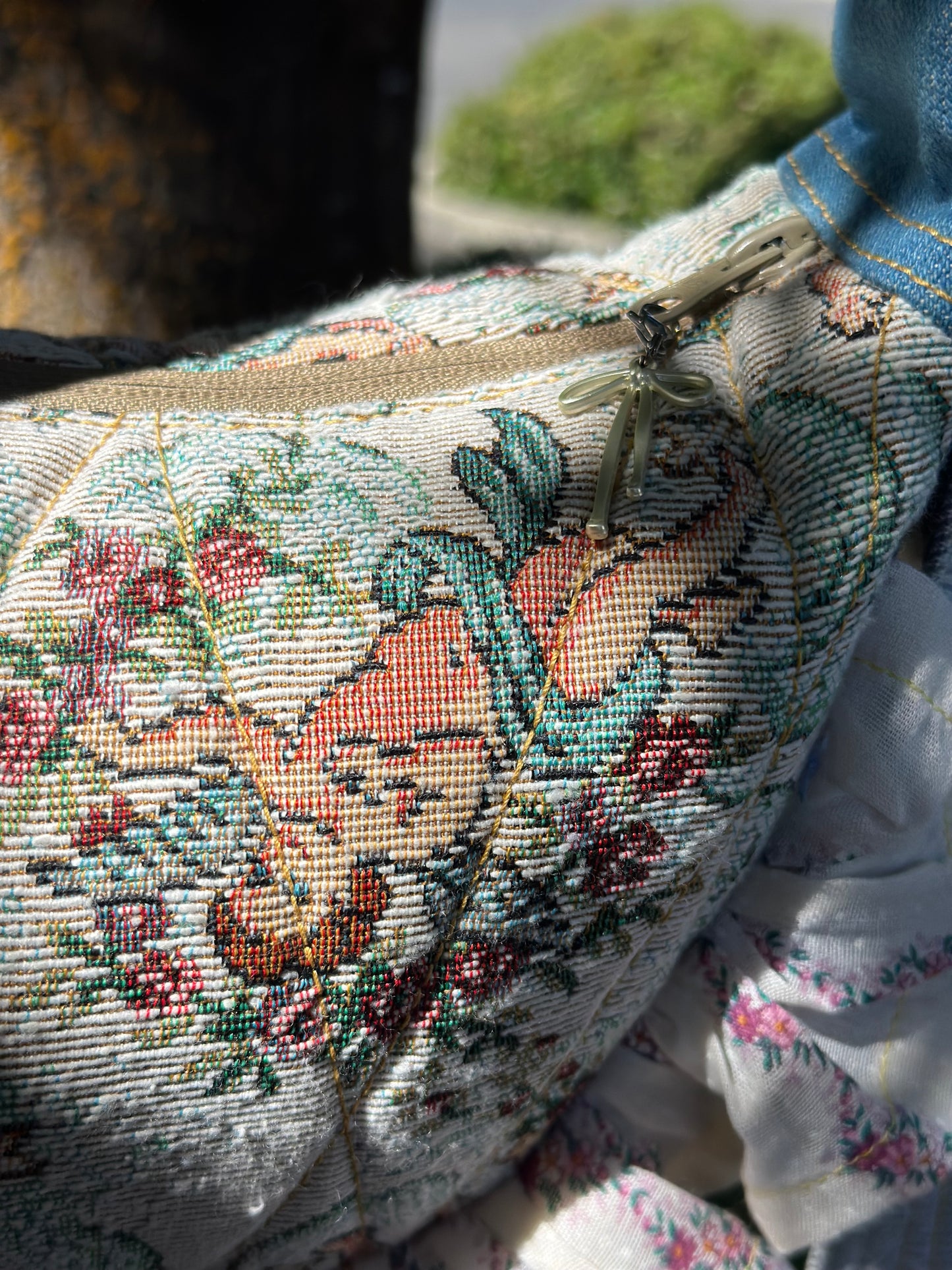 Cherie Angel Belle | Upcycled Cherub Ruffle Crossbody Bag🪽