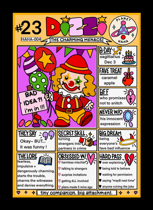 Dizzi ✦ Planet HAHA collectible trading card