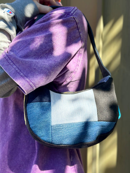 Blue Jean Baby Queen | Upcycled Denim Shoulder Bag 👖