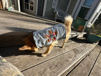 DRE DOG Reversible Crop Top w/Appliqué ~ Small
