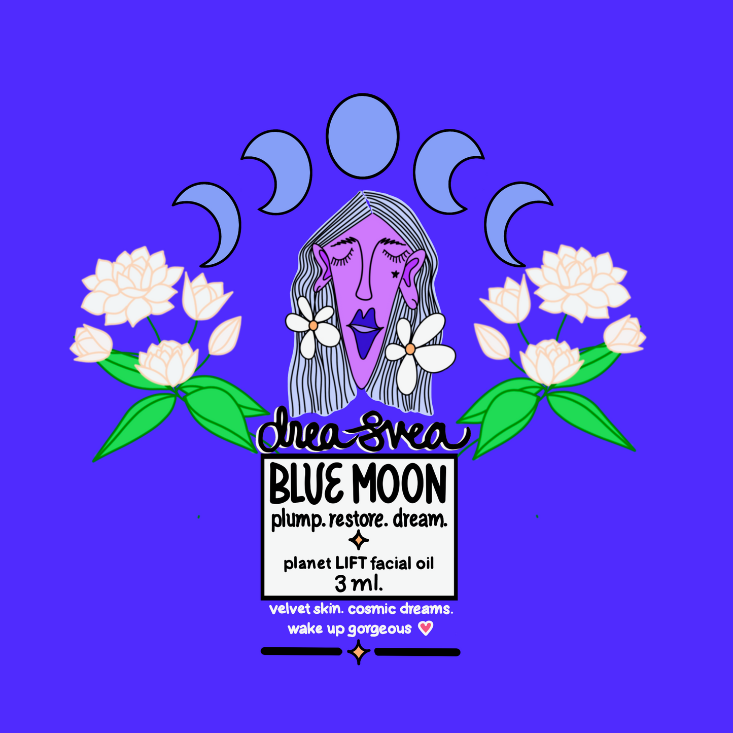 🌙 Blue Moon | Evening Facial Oil ~ Blue Lotus + Jasmine