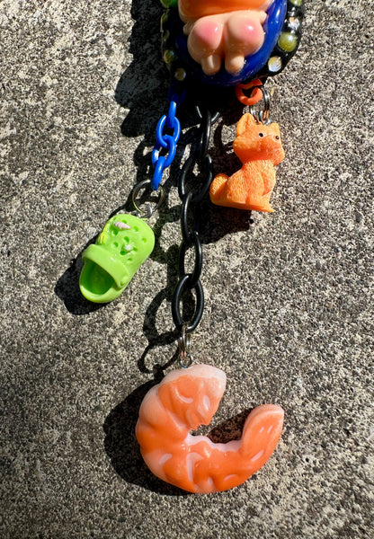 Handmade one-of-a-kind Rumple from Planet MYCO Pocket Pal bag charm by Drea Svea
