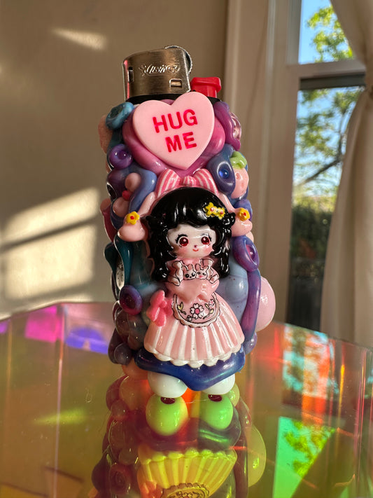 Handmade Planet DOLL Surprise Puff Pal mini Bic lighter case by Drea Svea