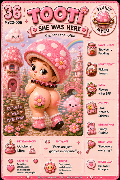 Tooti ✧ Pocket Pal Bag Charm | Planet Myco ♡