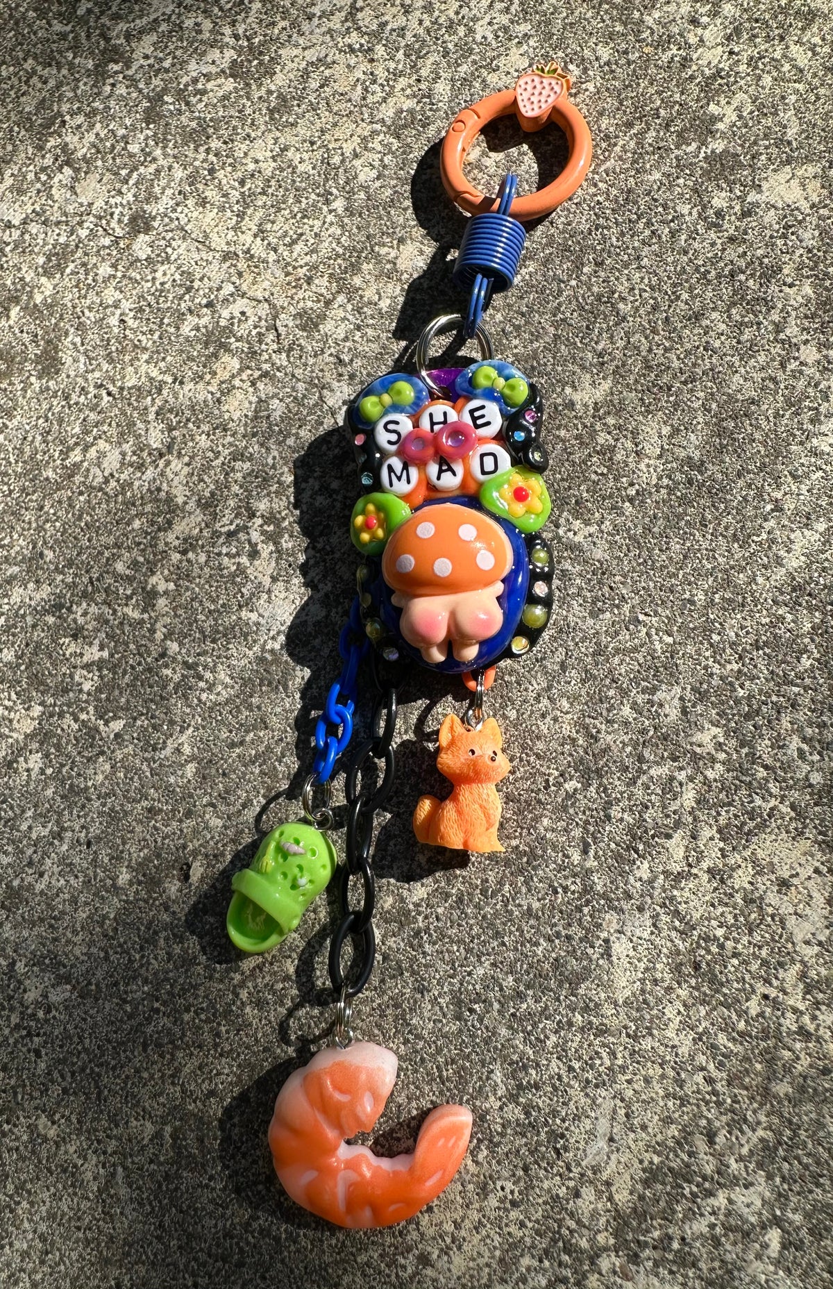 Handmade one-of-a-kind Rumple from Planet MYCO Pocket Pal bag charm by Drea Svea