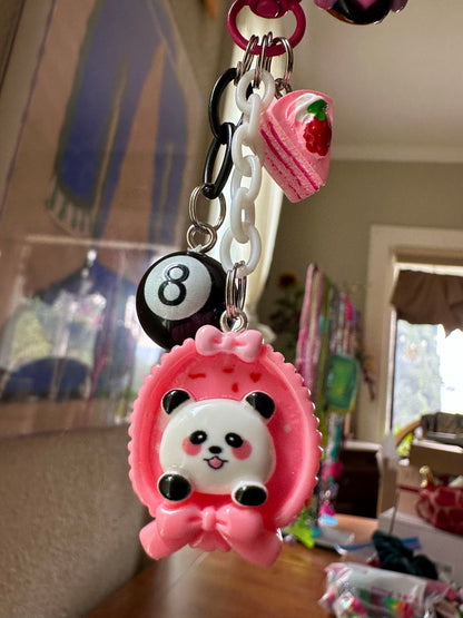 Handmade one-of-a-kind Lost Again Pocket Pal bag charm by Drea Svea