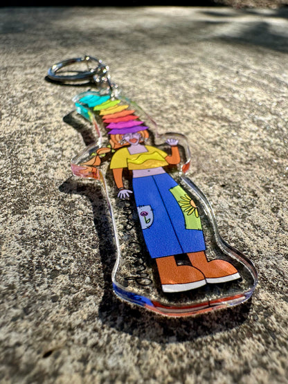 Hat Girl ✧ Drea Svea Acrylic Keychain ♡