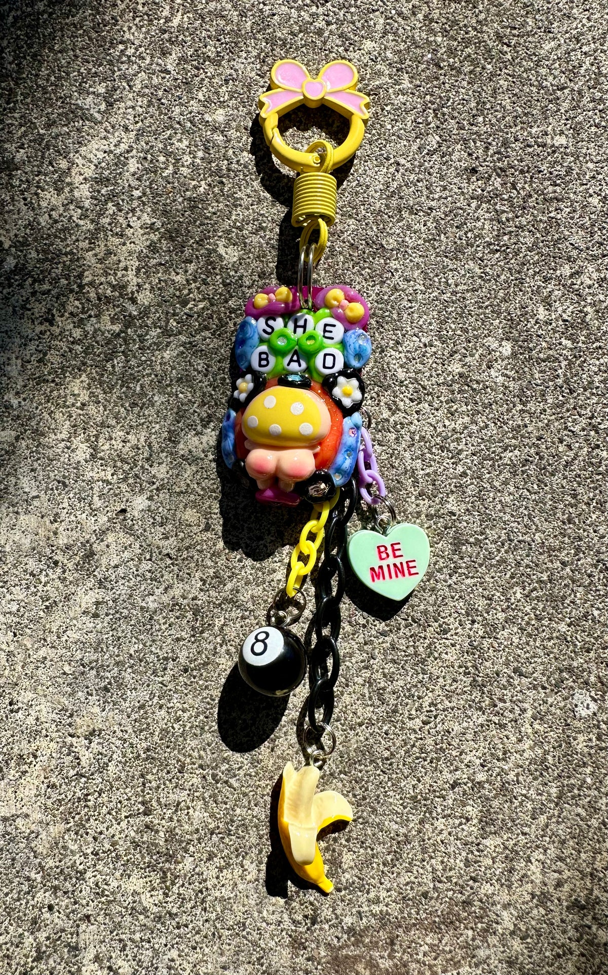 Handmade one-of-a-kind Booti from Planet MYCO Pocket Pal bag charm by Drea Svea