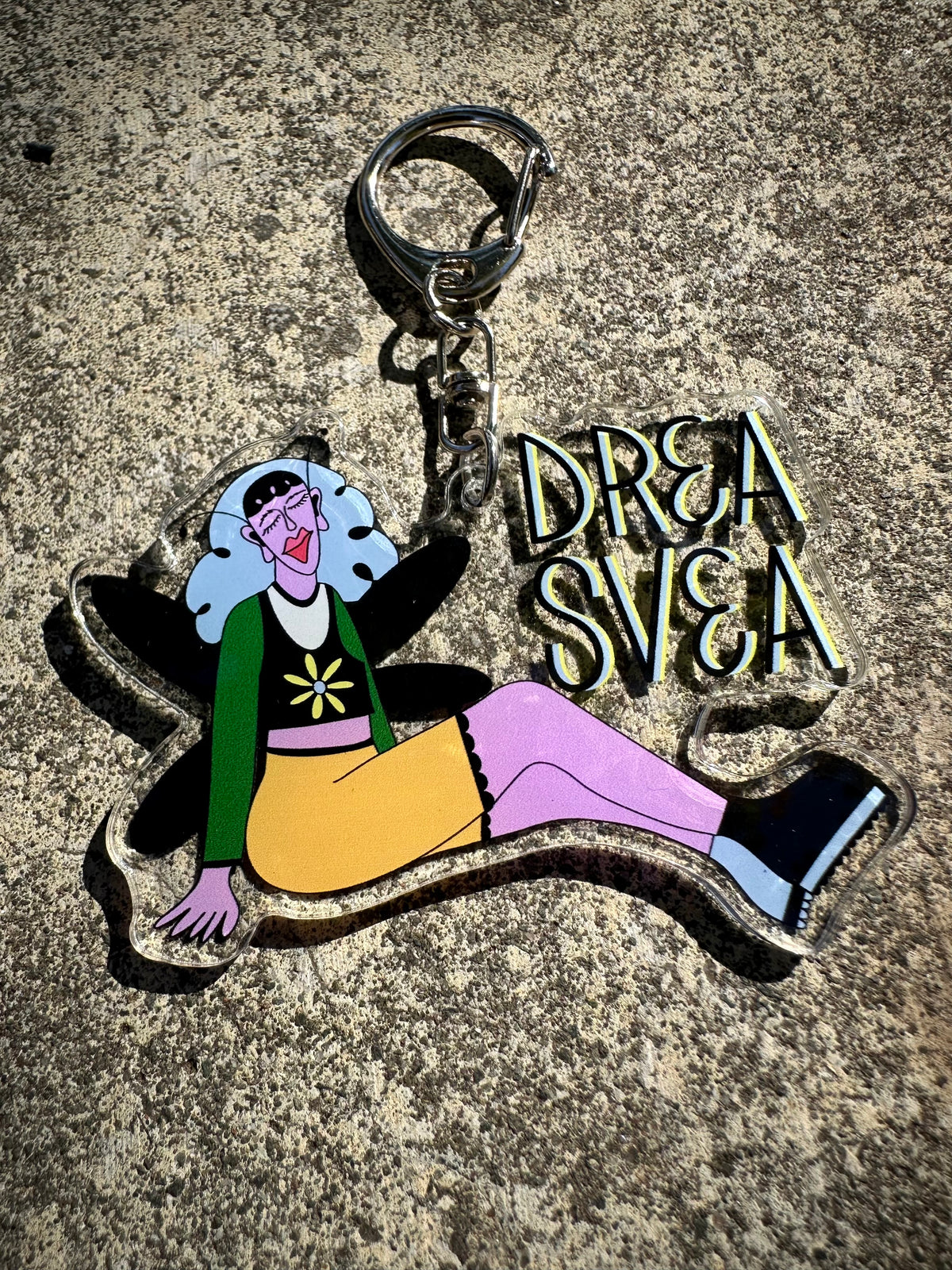 Flutterby Girl ✧ Drea Svea Acrylic Keychain ♡