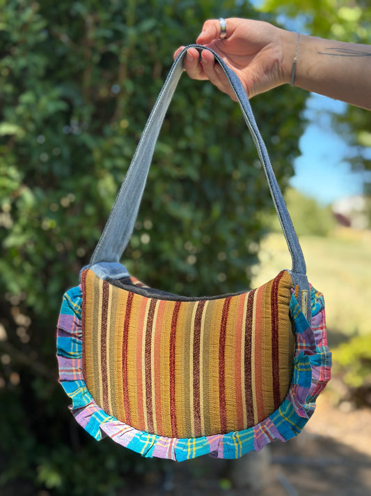 Hazel Jean Wilder | Upcycled Denim Shoulder Bag 💼