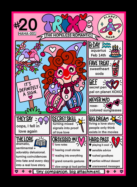 Trixie ✦ Planet HAHA collectible trading card