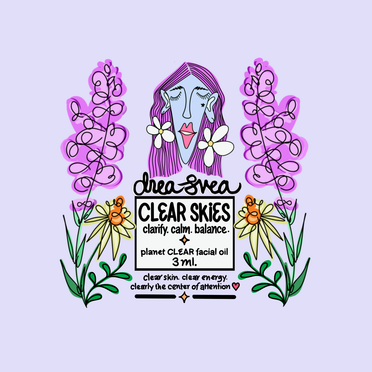 🌤 Clear Skies | Balancing Facial Oil ~ Chamomile + Lavender