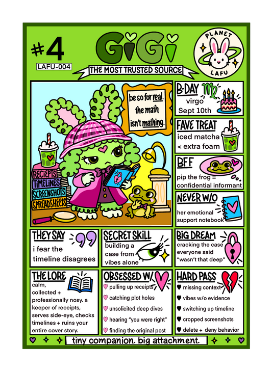 Gigi ✦ Planet LAFU collectible trading card