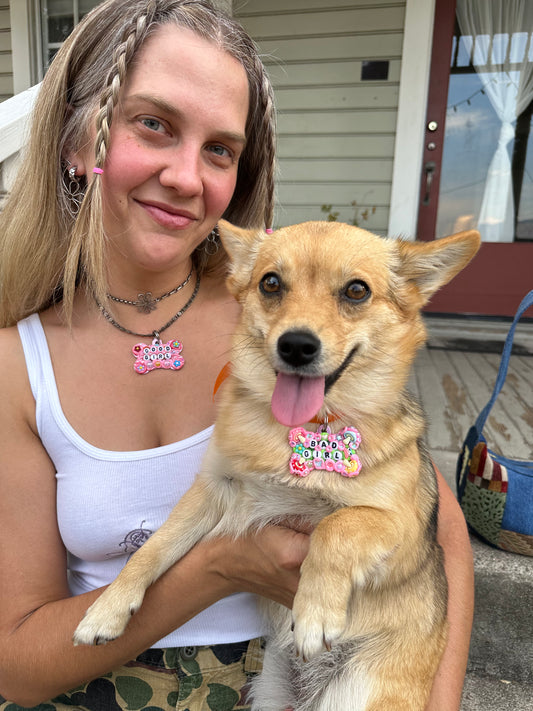 BAD GIRL Dog Tag