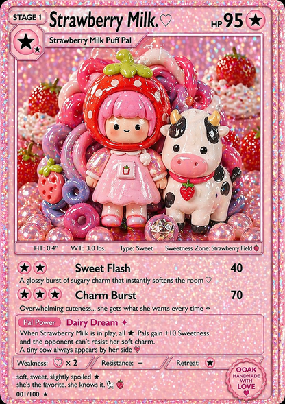 Juicy OOZE Pal –  Strawberry Twins ✧ pink & strawberry milk  ✧ Mini Reusable  Bic Lighter Case