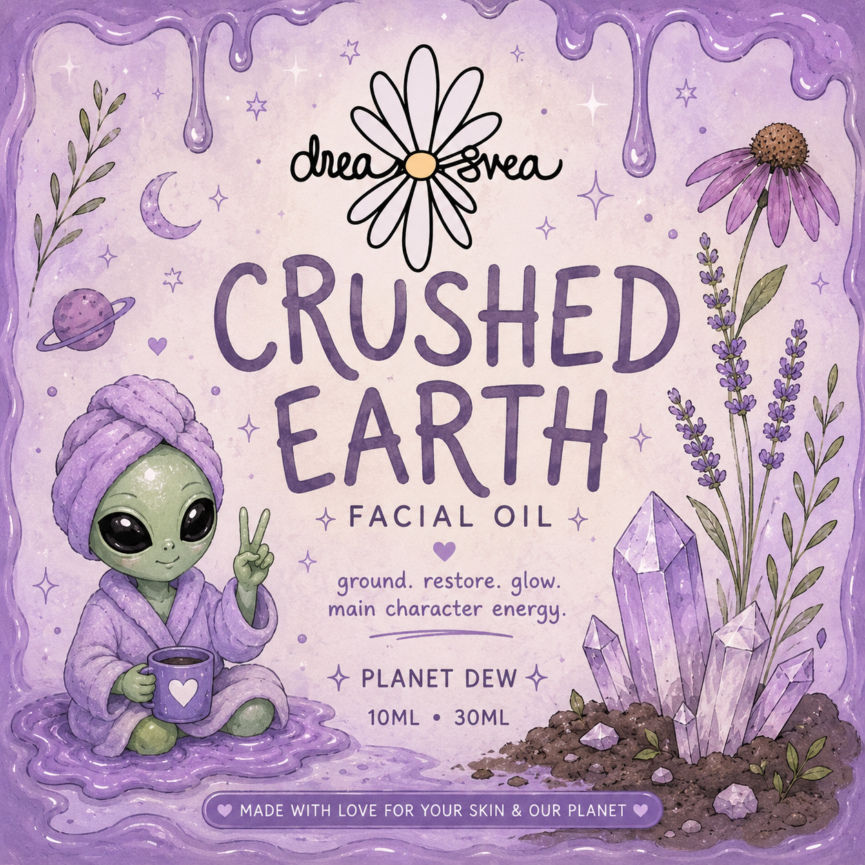 Crushed Earth Facial Oil ~ planet DEW