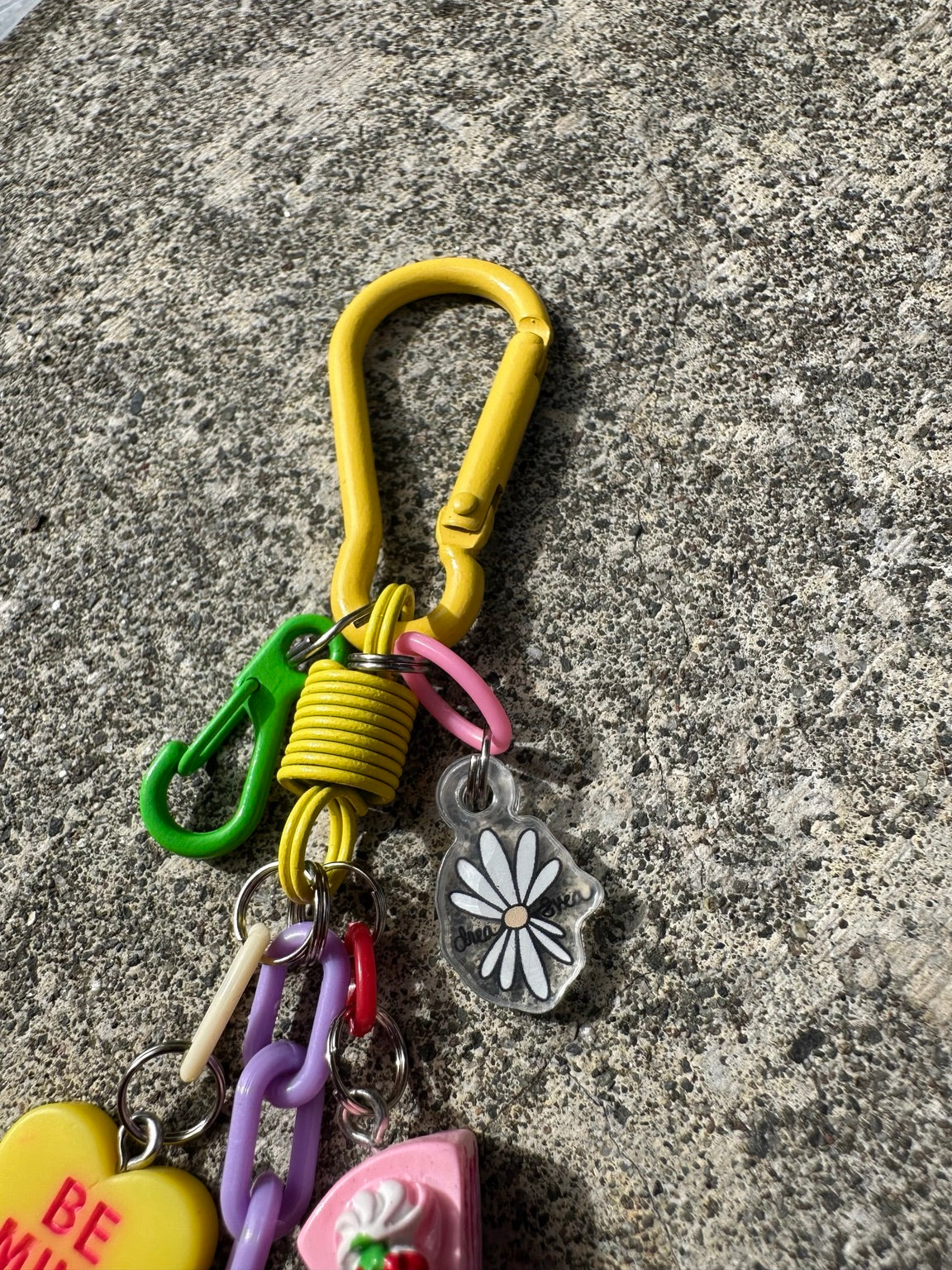 Sugar Crush Pocket Pal colorful clasp and Drea Svea flower charm detail