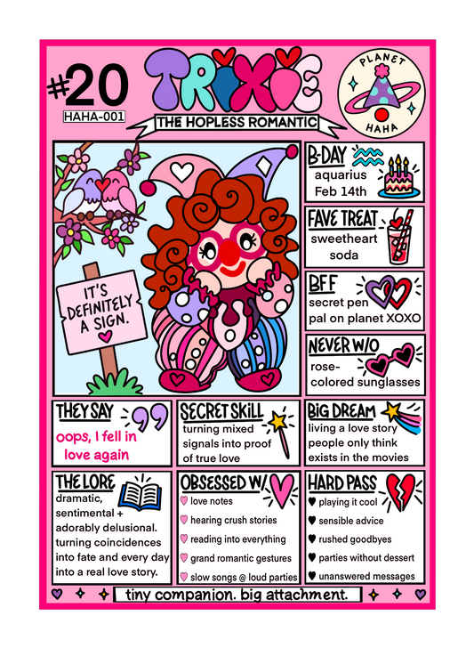 Trixie ✦ Planet HAHA collectible trading card