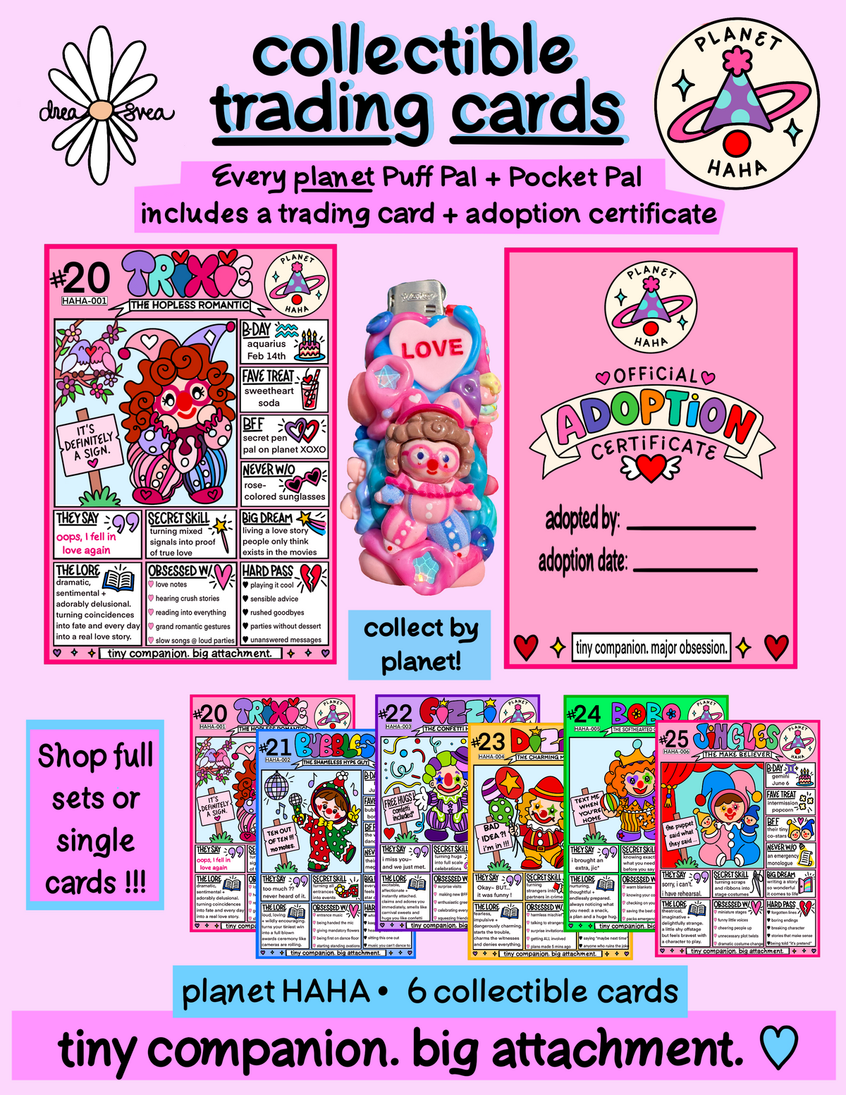 Planet HAHA Trading Cards ✧ Collect All 6