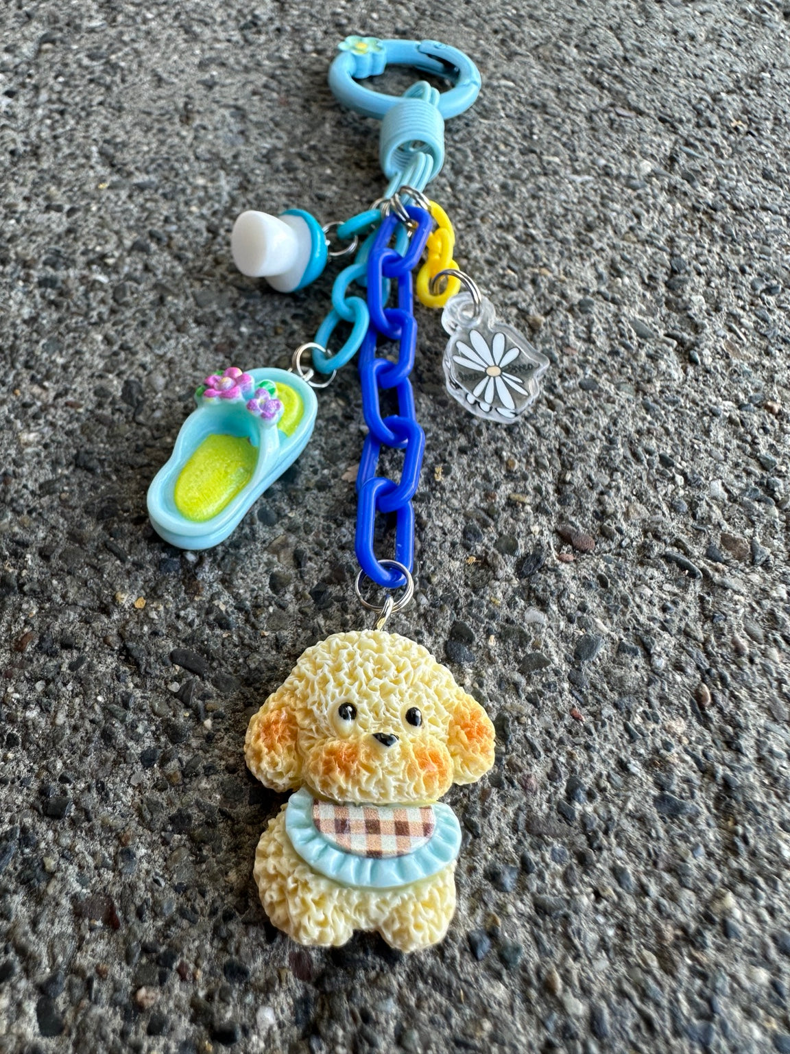 Miso Planet BARK Pocket Pal bag charm, full upright view