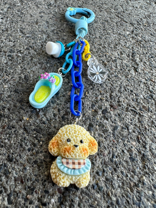 Miso Planet BARK Pocket Pal bag charm, full upright view
