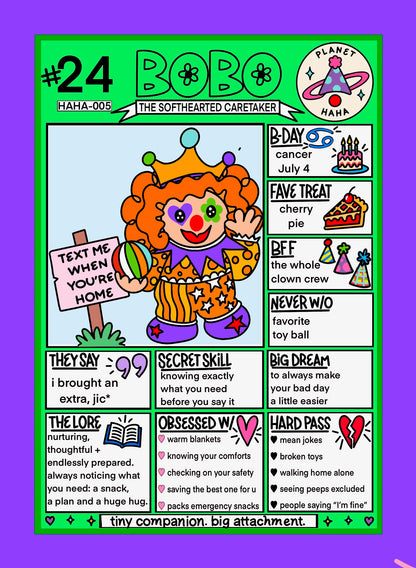 Bobo Planet HAHA collectible character card