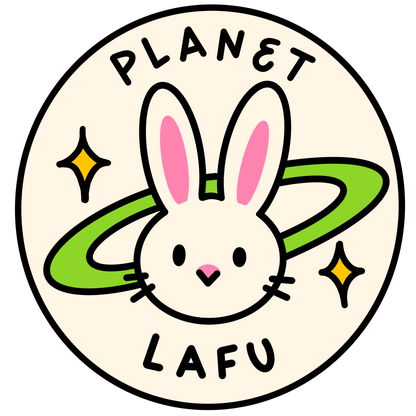 Planet LAFU bunny logo from the Drea Svea character universe